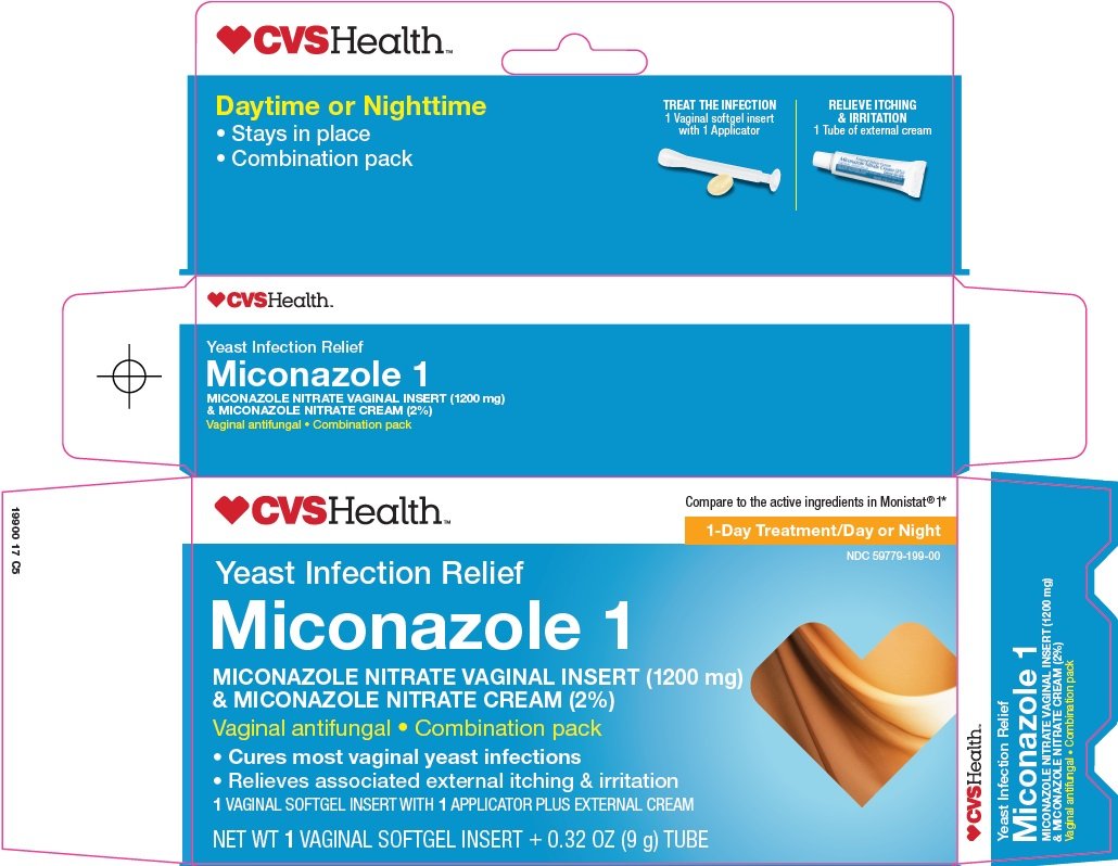 Miconazole 1 yeast infection relief (kit) CVS Pharmacy